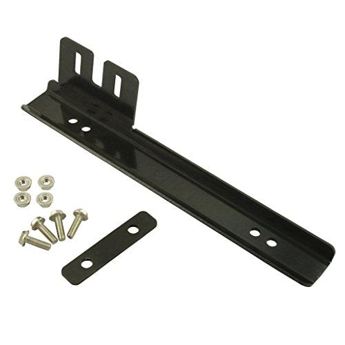 JDMSPEED Black Front Bumper License Plate Mount Bracket Relocator Holder Bar - color: Black
