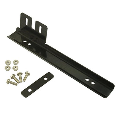 JDMSPEED Black Front Bumper License Plate Mount Bracket Relocator Holder Bar - color: Black