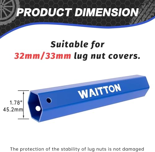 Lug Nut Cover Socket Hex Shape Removal Installation Tool for Lug Nut Covers