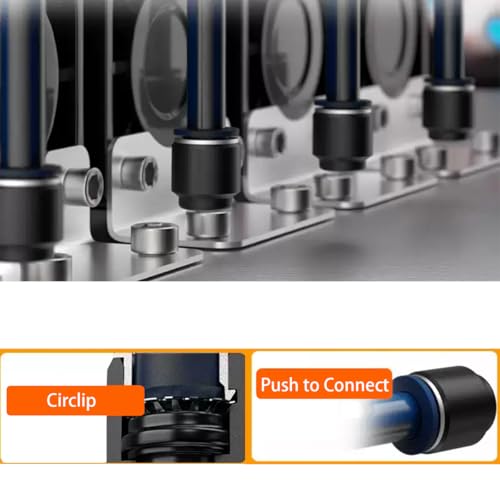 10PCS 1/2 Inch Tube OD Pneumatic Cap Plug Fitting - size: 1/2 OD