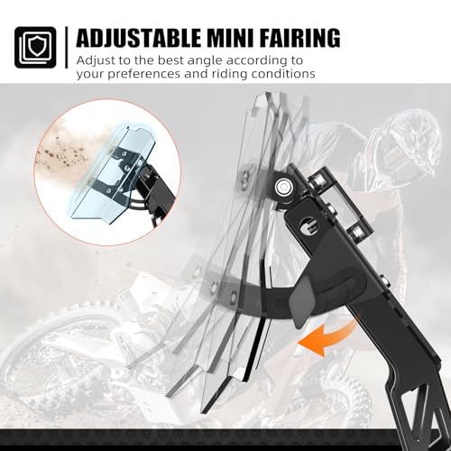 NICECNC GPS Mount Bracket Kit, Mini Fairing Aluminum Accessories,Black