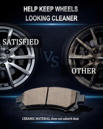 SATISFIED Ceramic Front Rear Brake Pads D465 D537 Fit For Acura CL 98-99 - size: D465-D537