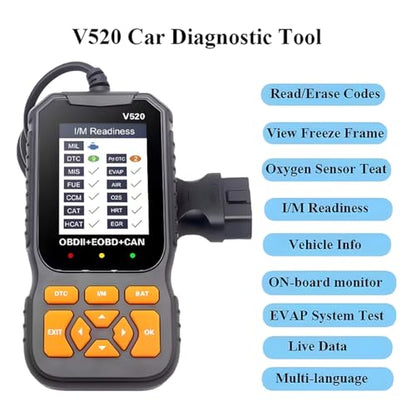 V520 OBD2 Automotive Diagnostic Scanner and Code Reader