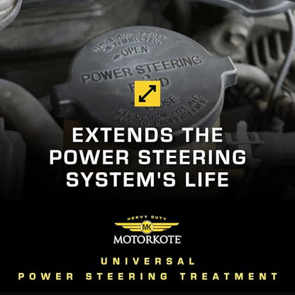 MotorKote Universal Power Steering Treatment | Full Synthetic Fluid | Prevents Wear & Corrosion | Compatible with All Systems | 16 Fl oz., 6-Pack