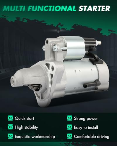 SCITOO 16348N Engine Starter Motor 12V 1.2KW CW Replacement - size: 16348N