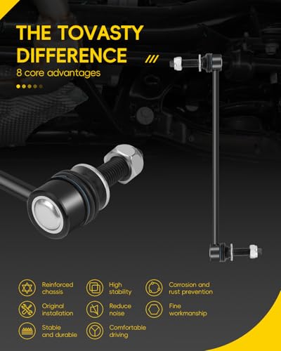 TOVASTY Front Sway Bar Links for Ford Explorer 2011-2018 - color: K750616&K750617