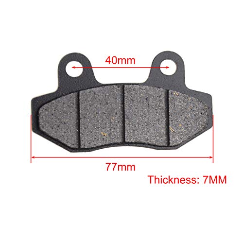 GOOFIT Rear Hydraulic Caliper Brake Master Cylinder Assembly with Brake Pads Replacement for 70cc 110cc 125cc 150cc ATV Quad Pit Bike Go Kart Dirt Bike