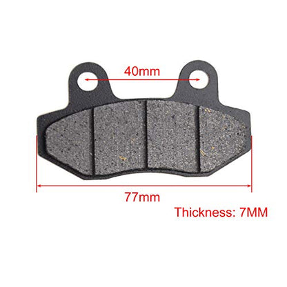 GOOFIT Rear Hydraulic Caliper Brake Master Cylinder Assembly with Brake Pads Replacement for 70cc 110cc 125cc 150cc ATV Quad Pit Bike Go Kart Dirt Bike