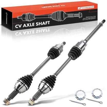 A-Premium Set of 2 Front CV Axle Shaft Assembly - style: Front Driver and Passenger Side