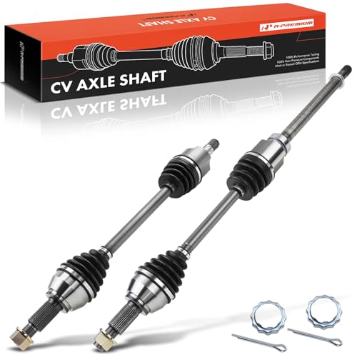 A-Premium Set of 2 Front CV Axle Shaft Assembly - style: Front Driver and Passenger Side