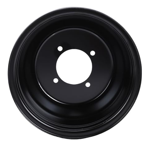 GOTOTOP 8 Inch ATV Front Wheel Rim, 4 Holes 19x7-8 Steel Wheel Hub for Go Kart ATV Quad Dirt Bike Buggy Black Coating
