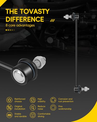 TOVASTY Front Sway Bar Links for GMC Acadia 2007-2016 for Enclave 2008-2017 - color: K750155