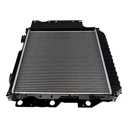 PHILTOP Automotive Replacement Engine Radiator for 1987-2006 Wrangler(w/o Quick Disconnect Fittings) External Transmission Oil Cooler Included - size: 1987-1995 1997-2006 Wrangler