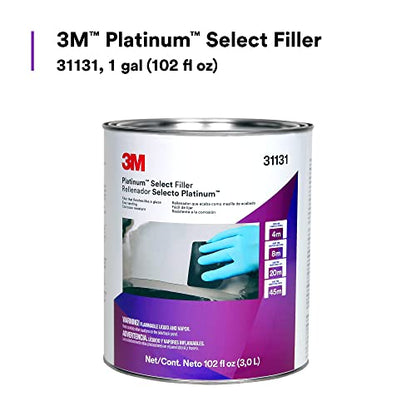 3M Platinum Select Filler 31131, Lightweight, Stain Free, Tack Free, Creamy Formula, 1 gallon (3 fl oz) - size: Pack of 1