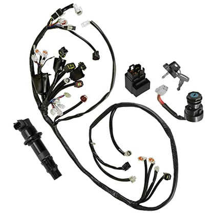 Caltric Wire Harness/Starter/Ignition Key Switch,Coil Compatible with Yamaha YFZ450 Bill Ballance 2006 2007