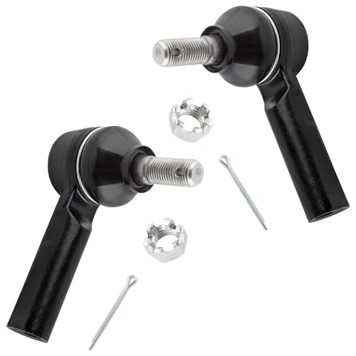 EV239 ES2382 Front Inner & Outer Tie Rod Ends for Geo Prizm 1989-1992 Toyota Corolla 1988-1991 w/Manual Steering, Pack of 4
