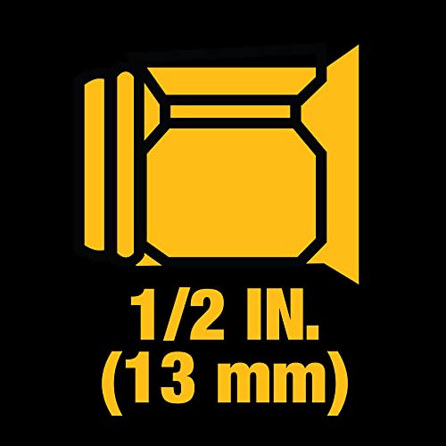 DEWALT 20V MAX Cordless Impact Wrench, 1/2 Impact Gun, 4-speed High torque with Hog ring anvil and LED light, Brushless motor, Precision Wrench, tool Only (DCF900B) - size: Large