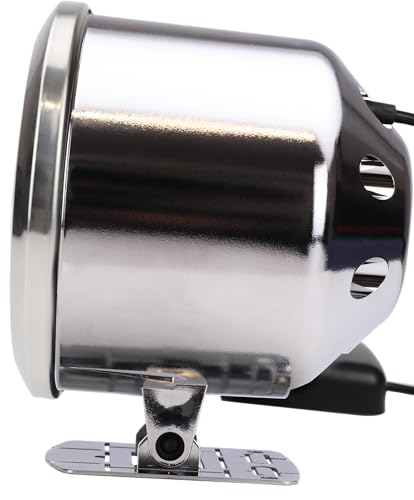 RACETECH 85mm Universal Single Gauge Mounting Cup & Stand – Chrome - color: Chrome, size: 85mm (3-3/8")