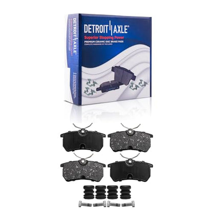 Detroit Axle - 8pc Brake Kit Replacement for Ford 2014-2019 Fiesta ST - size: 8PR53581/KIT