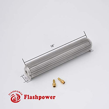 18" Single Pass Aluminum Finned Transmission Oil Coolers - color: Single Pass, size: 18''