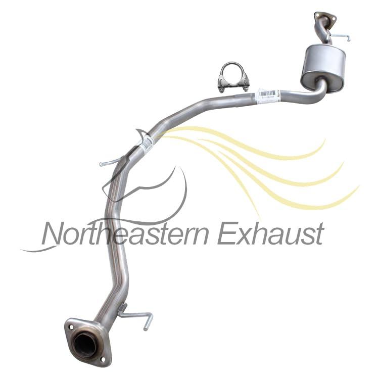 Exhaust Resonator Pipe Assembly Compatible with Honda Insight 2010-2014 1.3L | Stainless Steel | Northeastern Exhaust | Includes Gaskets, Clamp, Hangers and Bolt Kit | Direct-Fit Replacement - color: Resonator Pipe Assembly