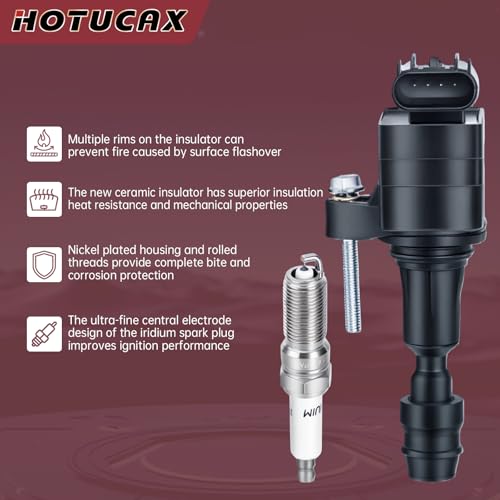 UF491 Ignition Coils & Spark Plugs Tune Up Kit, 4 Pack - size: UF491 & Spark Plugs