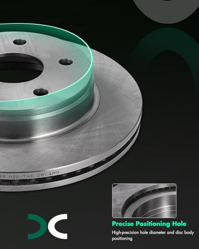 SCITOO Brake Kits Front Rear Disc Brake Rotor & Pads:53005;53006;D1084;D967 - size: 53005+D1084 & 53006+D967 [4+8PCS]