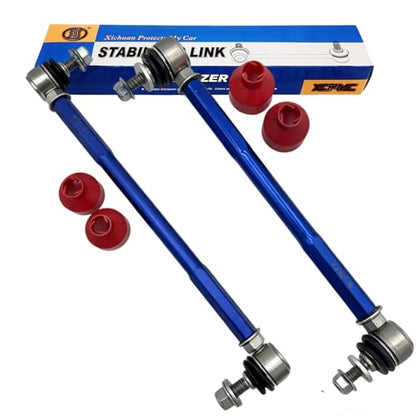2Pcs 9.84-11.81' 250-300mm M12 Modified Adjustable Stabilizer Sway Bar Link - size: Rear-9.84-11.81Inch-M12