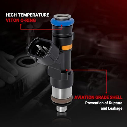 6Pcs Fuel Injectors Compatible with Nissan Infiniti 3.5L 0280158042 - size: 0280158042