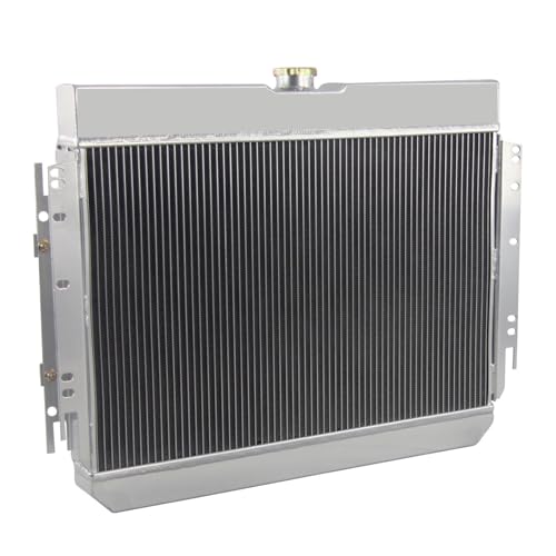 3 Row Radiator Shroud Fan For Chevy Impala Bel Air Chevelle El Camino 1963-1968 3 Rows Radiators Fans Aluminum Radiator with Fan - size: 3 Row Radiator+Shroud Fan