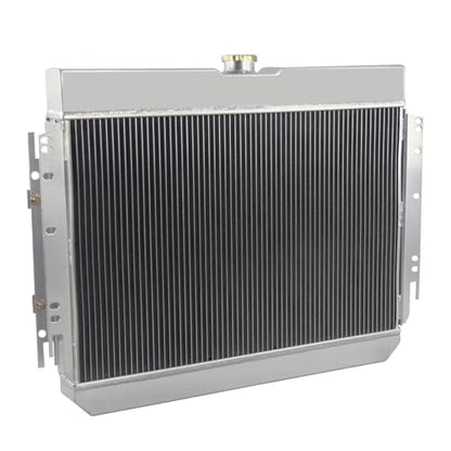3 Row Radiator Shroud Fan For Chevy Impala Bel Air Chevelle El Camino 1963-1968 3 Rows Radiators Fans Aluminum Radiator with Fan - size: 3 Row Radiator+Shroud Fan