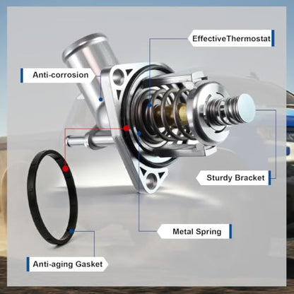 Aluminium Engine Coolant Thermostat Housing Assembly