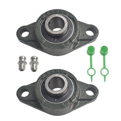 Jackshaft Sprockets with UCFL204 Pillow Block Bearings Go Kart Minibike Complete Jackshaft Kit 3/4" X 10" 40/41/420 Chain - size: 3/4" X 10"