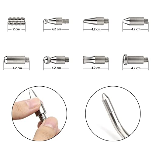 LadyRosian Dent Repair Rods Tools 27PCS Paintless Dent Repair Kits with Stainless Steel Taper Head Tools for Car Auto Body Dents Hail Damage Removal - color: Repair Tool C