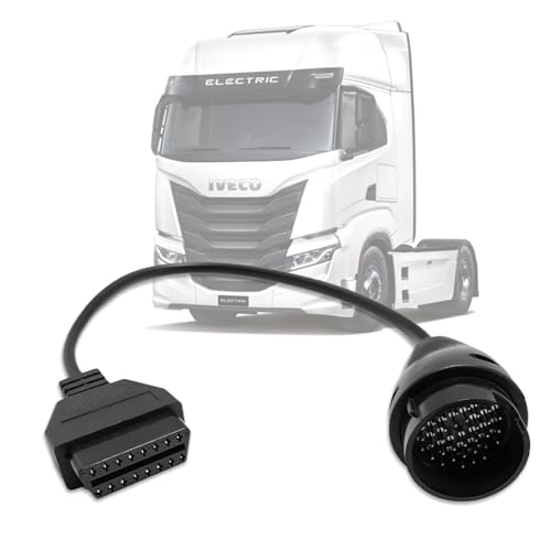Truck OBD1 to OBD2 Cable for Iveco 38pin to 16pin Diagnostic Adapter - style: Fit for Iveco 38pin