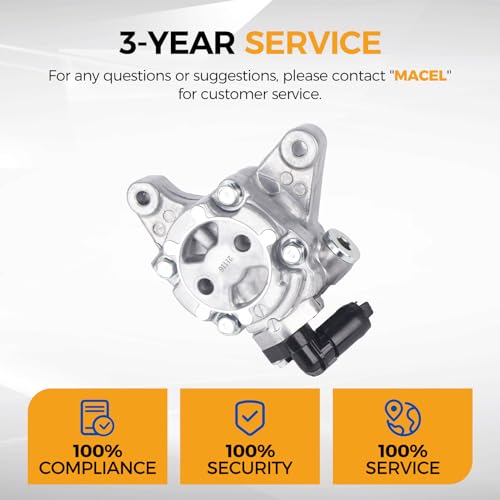 PAROD Power Steering Pump Fit for Acura RDX 2007 2008 2009 2010 2011 2012,L4, 2.3L Replace for 21116,56110RWCA01, 56110RWC305