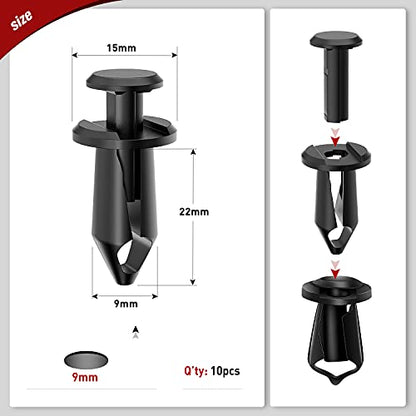 Nilight 35PCS Engine Under Cover Splash Shield Guard Body Bolts Bumper Fender Liner Push Retainer Fastener Rivet Clips Extruded U-Nuts for Infiniti G35 G37 FX35 FX45 EX35 Nissan 370Z 350Z - color: 35Pcs Extruded U-nuts