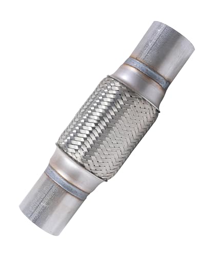 Flex Pipe,Heavy Duty Exhaust Flex Pipe,Car Accessories Stainless Steel Flexible Exhaust Pipes,Universal Muffler Tube Automotive Replacement,Suitable for Most Cars,Trucks (2"x6"/10") - size: 2"x6"/10"