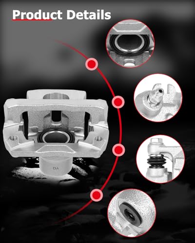 cciyu Rear Right Disc Brake Caliper Assembly With Bracket 18B5042 - size: Rear Right[18B5042]