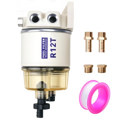 R12T Marine Fuel Water Separator Filter Kit, 10 Micron