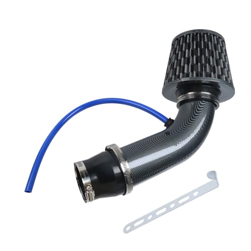 Modengzhe Cool Air Intake Kit, 3" Universal Induction Flow Tube Kit, Gray - color: Gray