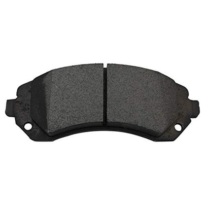 TRQ Front and Rear Brake Pad and Rotor Set Ceramic - style: BKA36435