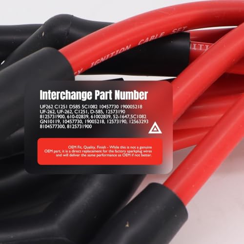 New Heat Spark Plug Ignition Wires Set 10.5mm Fit for Silverado 3500 - style: 57730