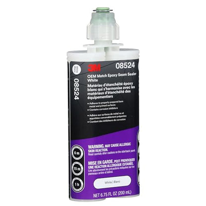 3M OEM Match Epoxy Seam Sealer 08524, White, 200 ml, Medium-Bodied - color: White