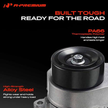 A-Premium Belt Tensioner Assembly with Pulley Compatible with Honda, Acura - style: Accord 2008-2012 (3.5L) w/Manual Trans.