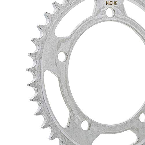 NICHE Drive Sprocket Chain Combo for Suzuki GSXR1000 GSXR750 Front 17 Rear 42 Tooth 525VM-X X-Ring 110 Links - size: X-Ring Chain