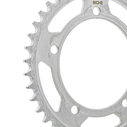 NICHE Drive Sprocket Chain Combo for Suzuki GSXR1000 GSXR750 Front 17 Rear 42 Tooth 525VM-X X-Ring 110 Links - size: X-Ring Chain