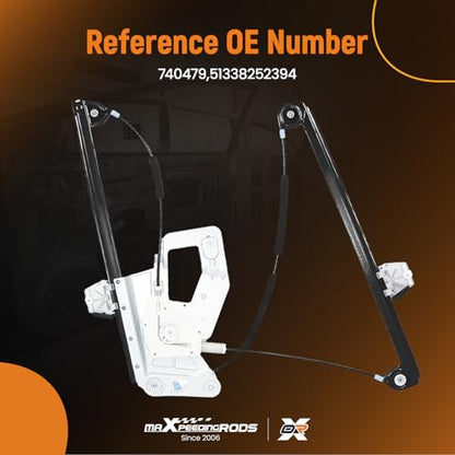 maXpeedingrods Power Window Regulator Front Right Replaces 740-479, 51338252394 Compatible for BMW 525i 528i 530i 540i M5 1997-2003 - style: 740-479