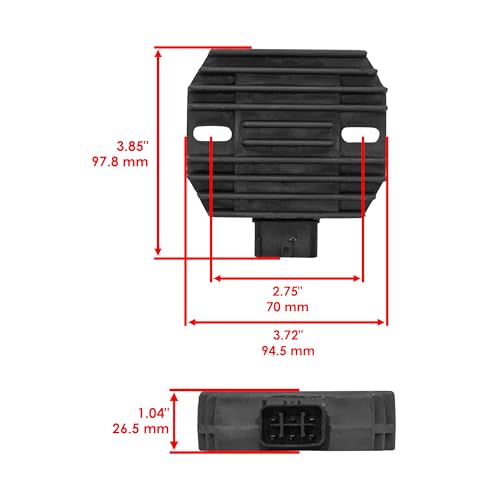 Caltric Stator Regulator Rectifier Gasket Compatible with Kawasaki Z1000 Zr1000 Zr1000D 2010-2013