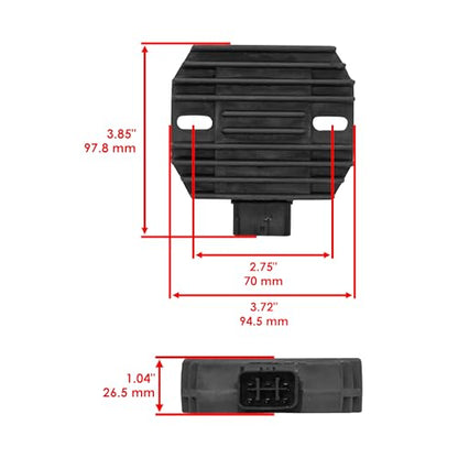 Caltric Stator Regulator Rectifier Gasket Compatible with Kawasaki Z1000 Zr1000 Zr1000D 2010-2013